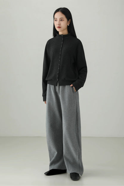 Minimalist Curved Blade Loose Pants B4530