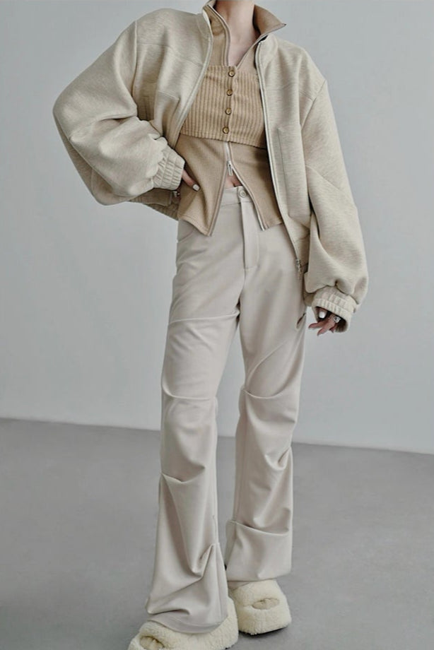 Wide shoulder jacket B4342