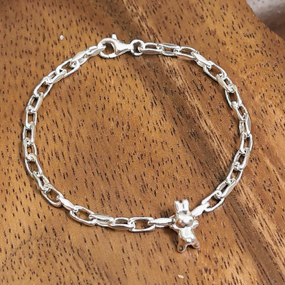 S925 獨特兔子戒指/兔子手鍊 B4498