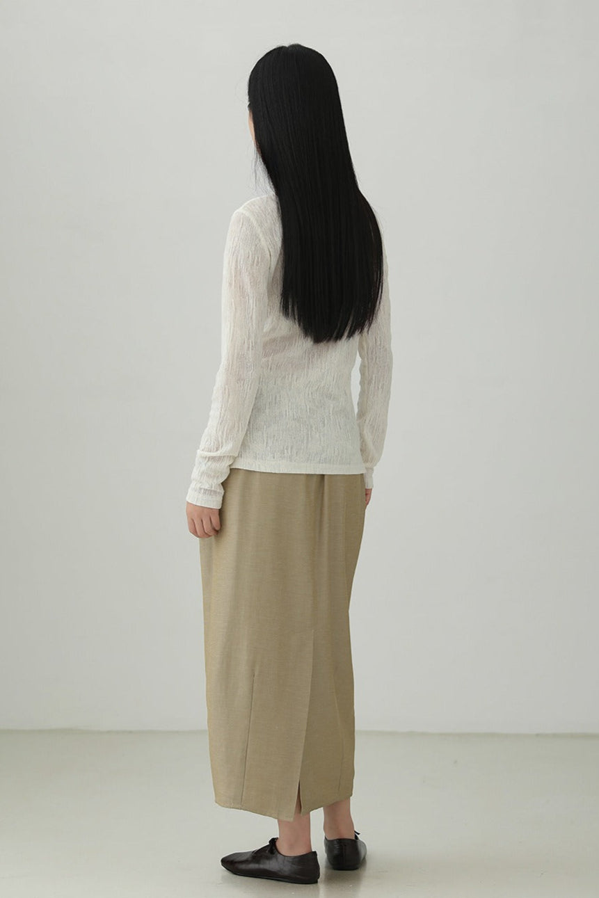 テンセルリネンコクーンランタンスカート　B4268