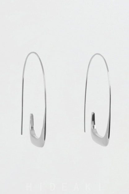 S925 Retro Minimal Grace Hoop Earrings B4130