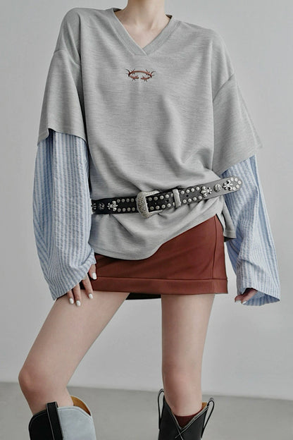 Two-way Big T-shirt B4347