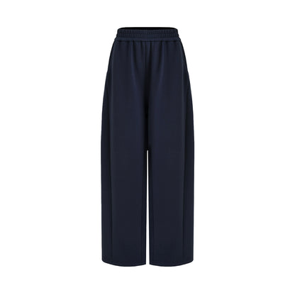 Fur collar fake two-piece top and cropped pants set B4511