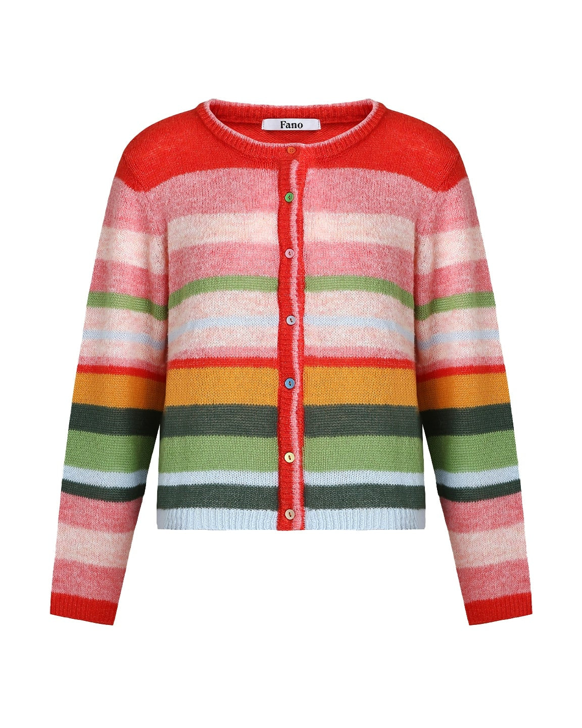 Niche Rainbow Stripe Cardigan B4405