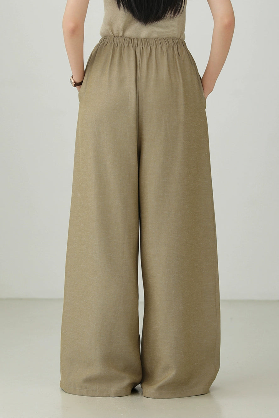 テンセルリネンワイドパンツ　B4266