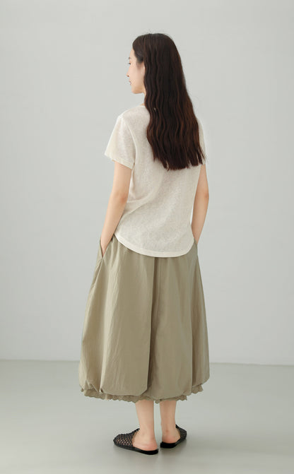VネックアイスタッチワイドTシャツ　B4850