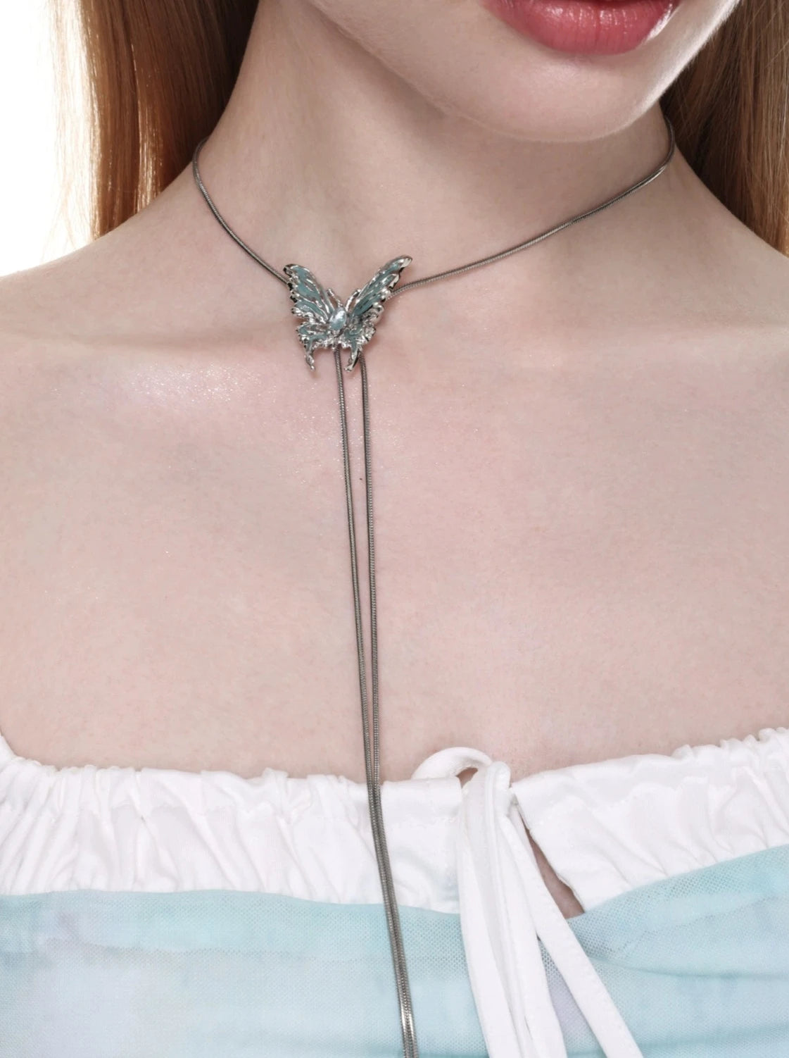 Exotic Butterfly Pullout Necklace B2829