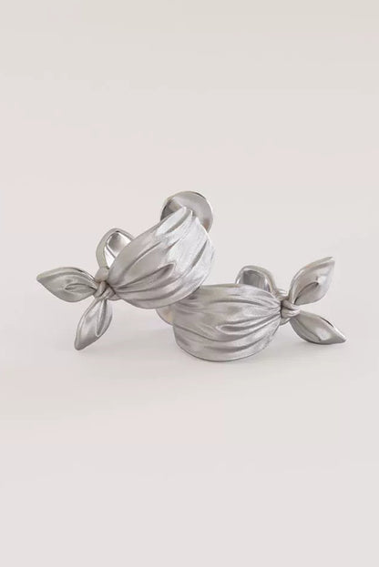 S925 串珠單結耳環 B4168