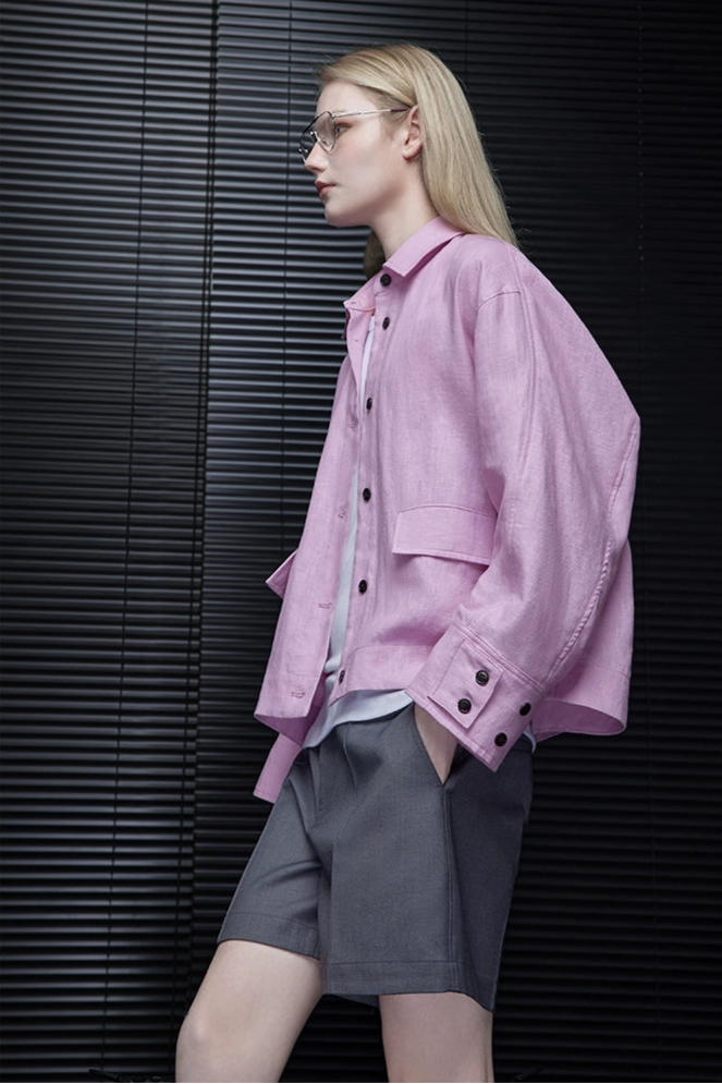 ピンクリネンカーゴサンスクリーンシャツジャケット B3906 – Bloemen