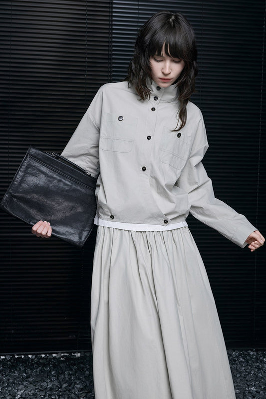 ピュアコットンカジュアルワークジャケット　B4629