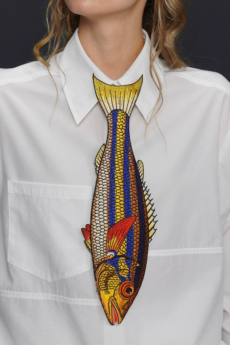 Yellowfish Vintage Embroidered Bowtie B4162