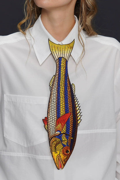 Yellowfish Vintage Embroidered Bowtie B4162