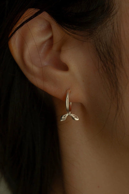 S925シングルノットニッチピアス　B4297