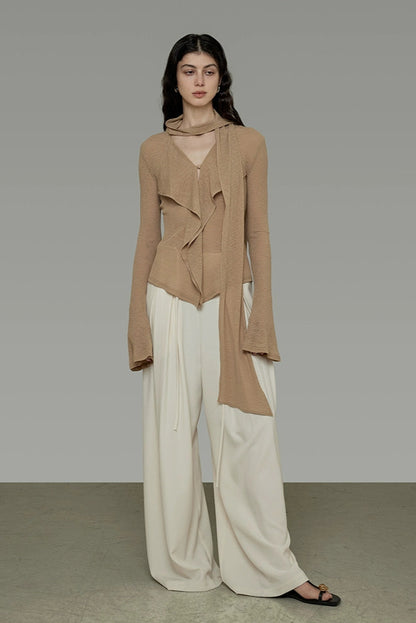 ストリーマーV ネックトップス　B4199