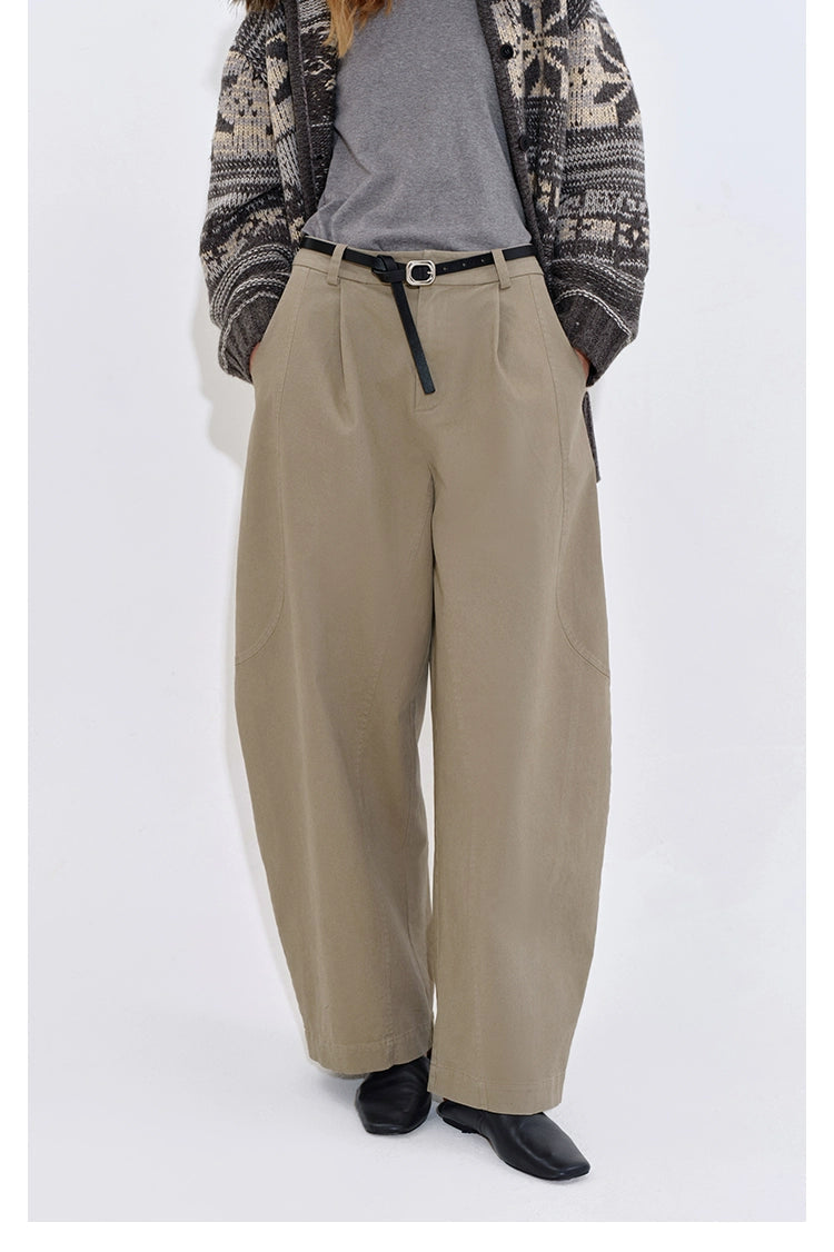 ウオッシュコットンバナナパンツ　B4402