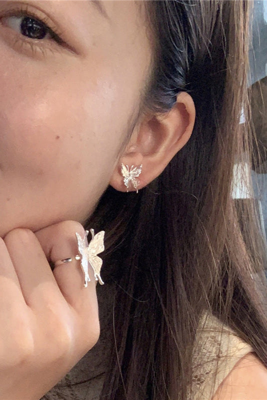 パープルチューリップビーズピアス B2064 – Bloemen