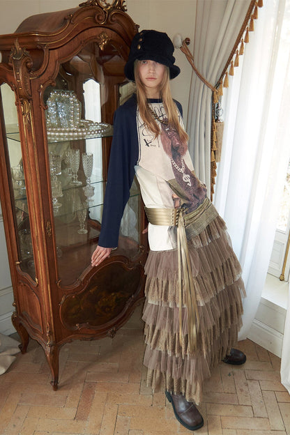 シフォンスイートケーキスカート　B4642