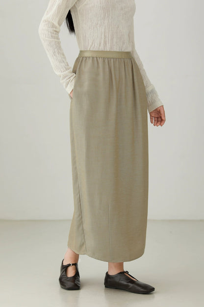 テンセルリネンコクーンランタンスカート　B4268