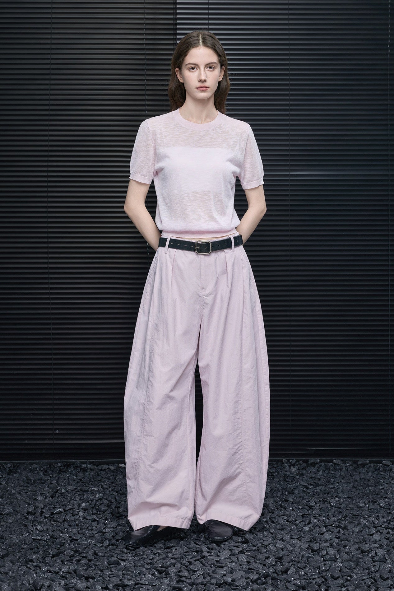 チェリーパウダーカーブブレードワイドパンツ　B4736