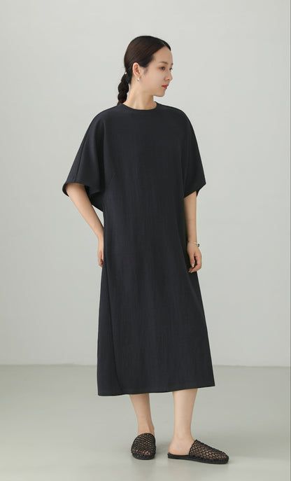 Minimal Cutwork Oversized Dress B4892