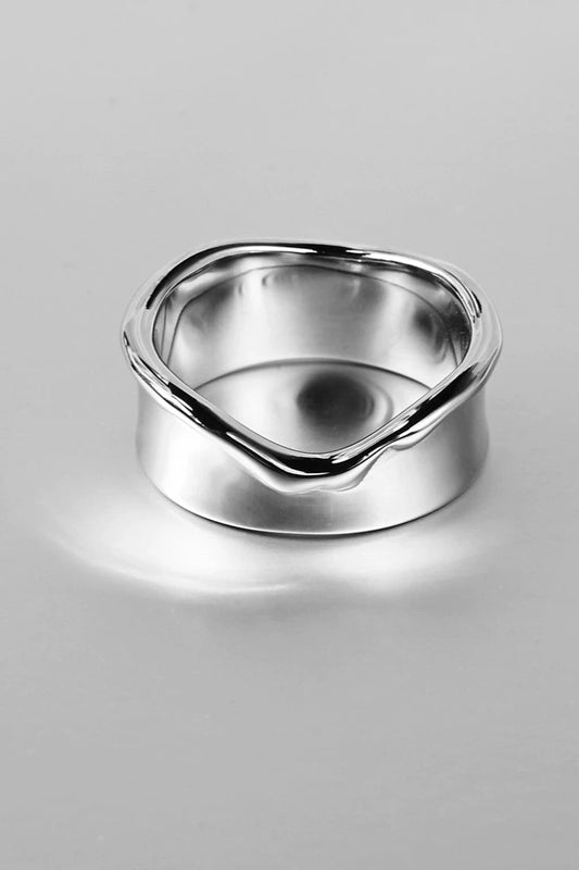 S925 Melting Unisex Couple Ring B3234