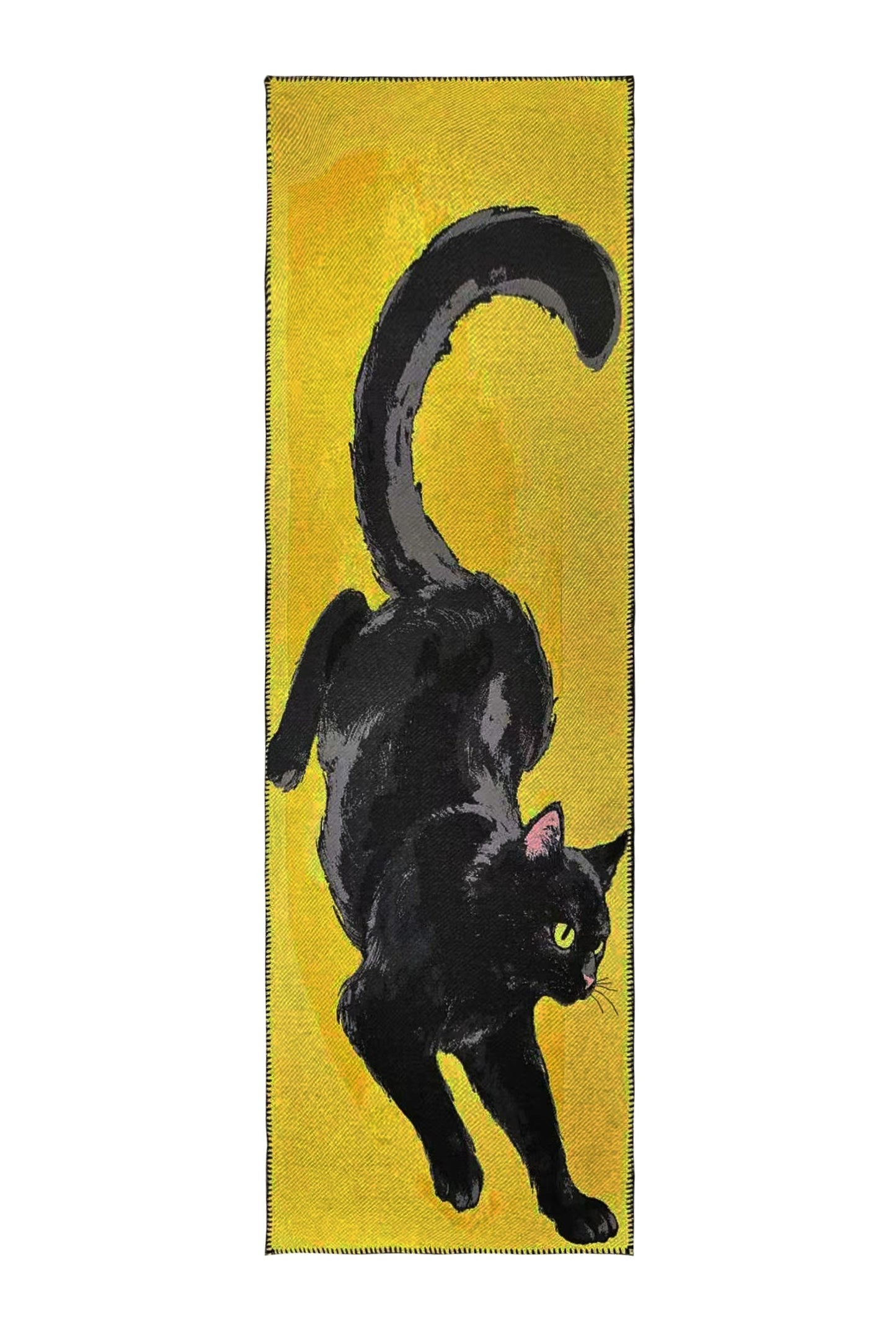 黒猫ニットロングショール　B4452