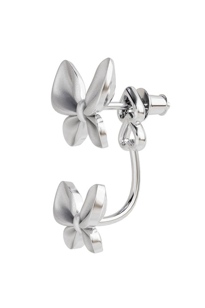 S925ダブルバタフライスタッドピアス　B4294