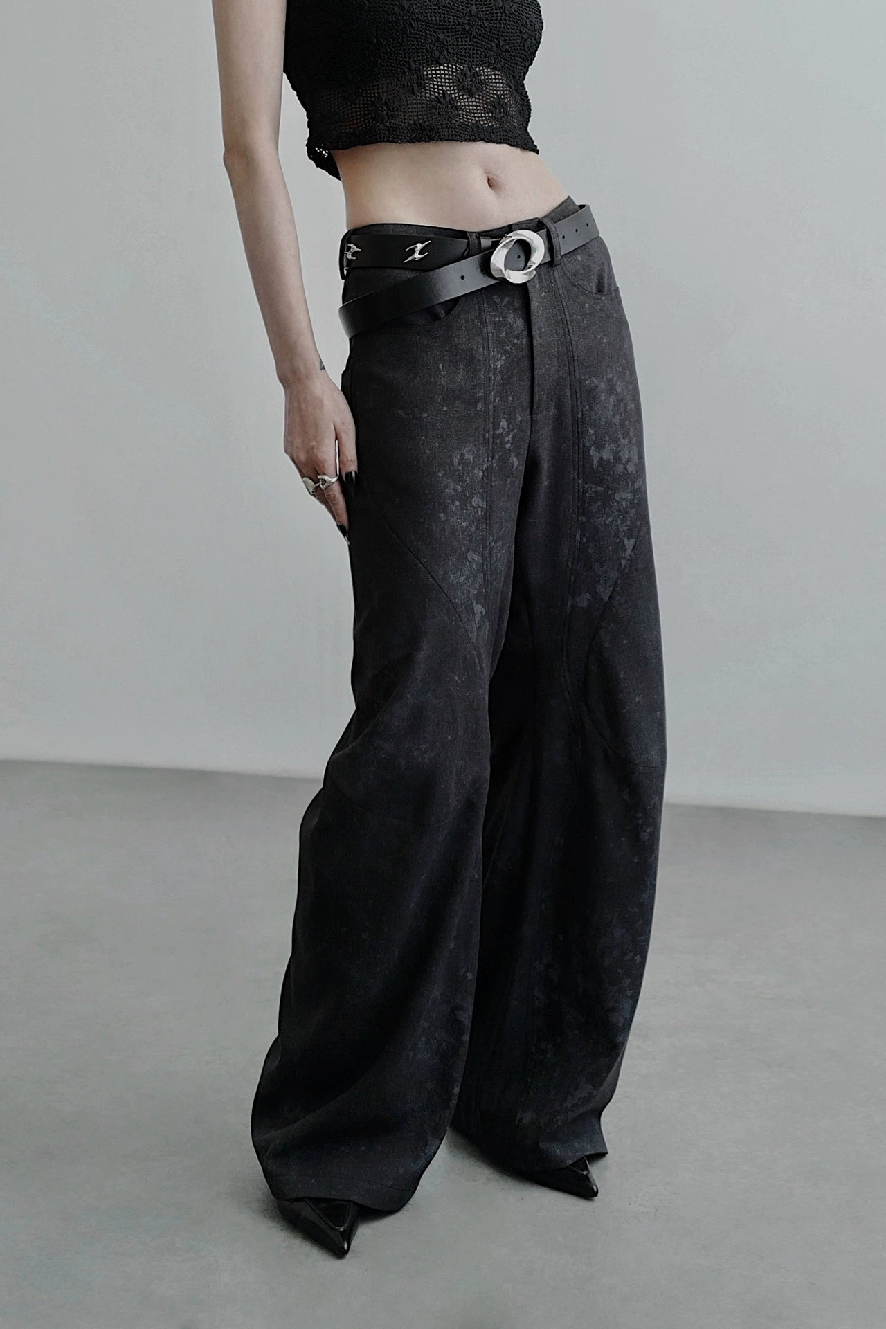 プリントスペシャルワイドパンツ　B4250