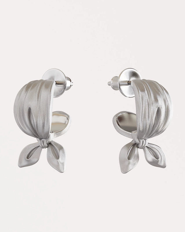 S925 串珠單結耳環 B4168