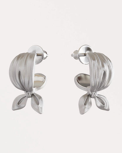 S925 串珠單結耳環 B4168