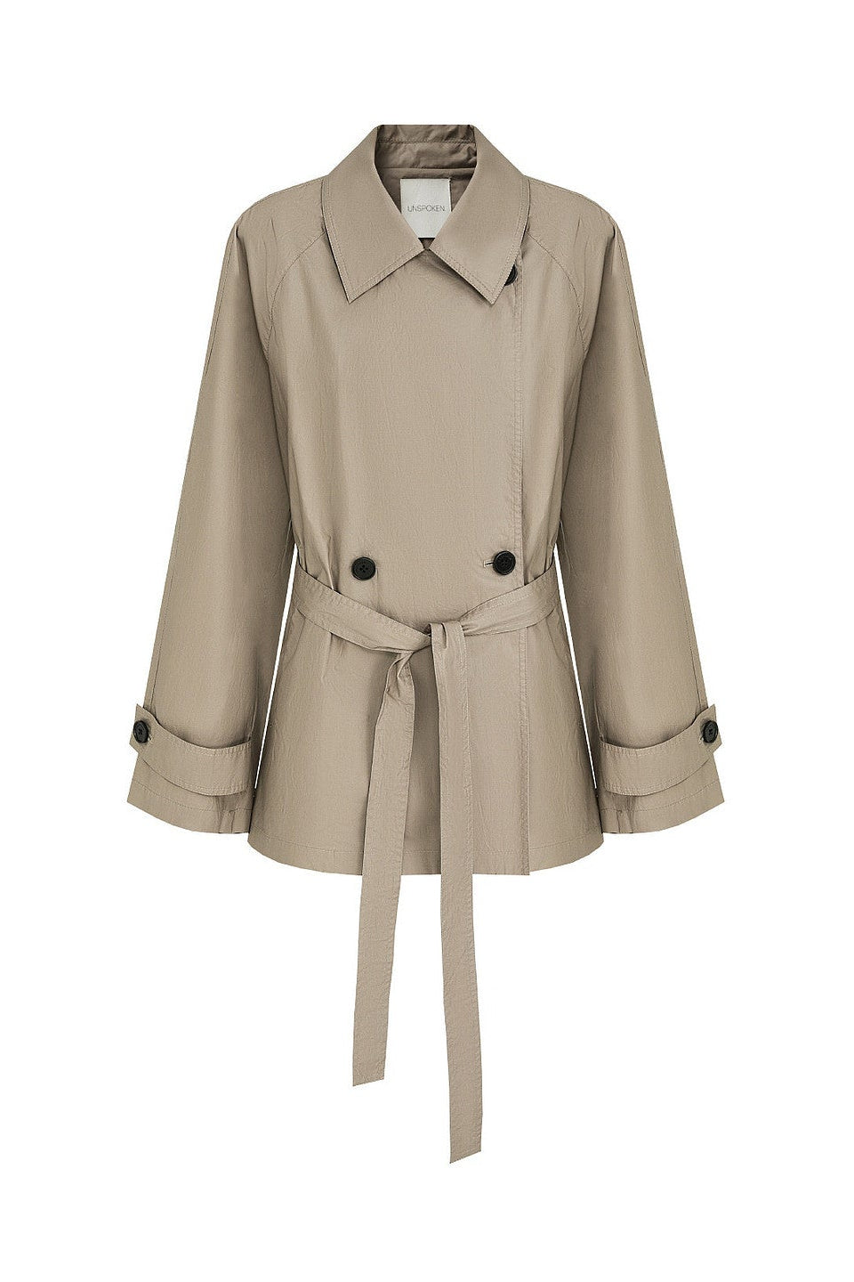 Double Front Mid-Length Trench Coat B4902