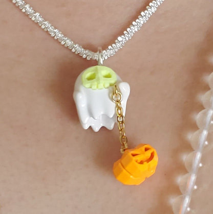 Little Ghost Polygon Necklace B1874