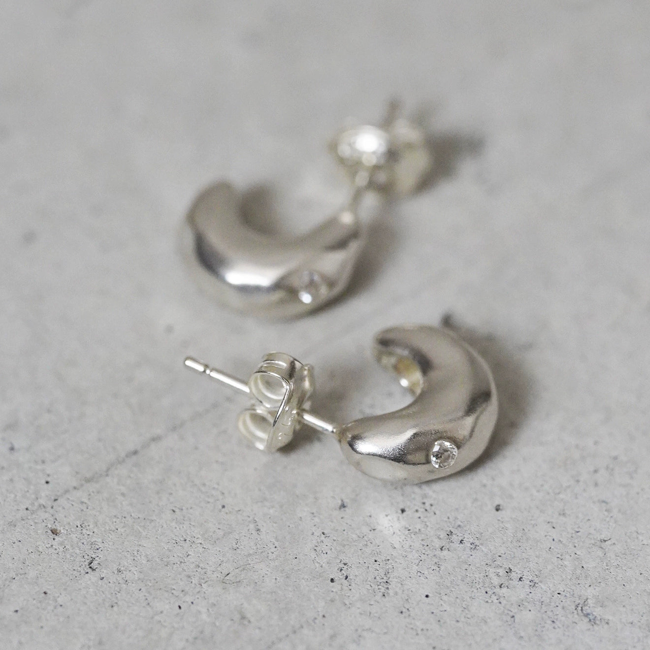 S925 簡約耳環與耳夾 B4499