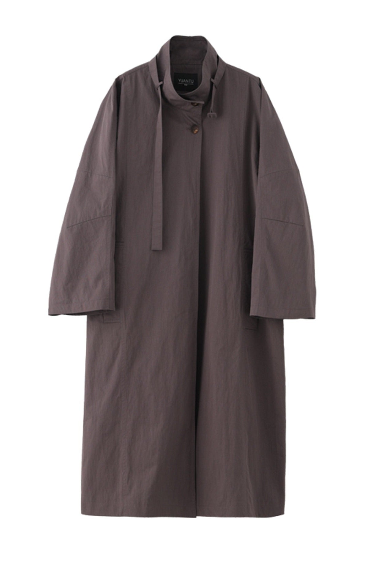 Cotton nylon washed trench coat B4654