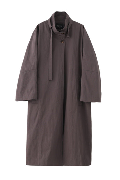 Cotton nylon washed trench coat B4654