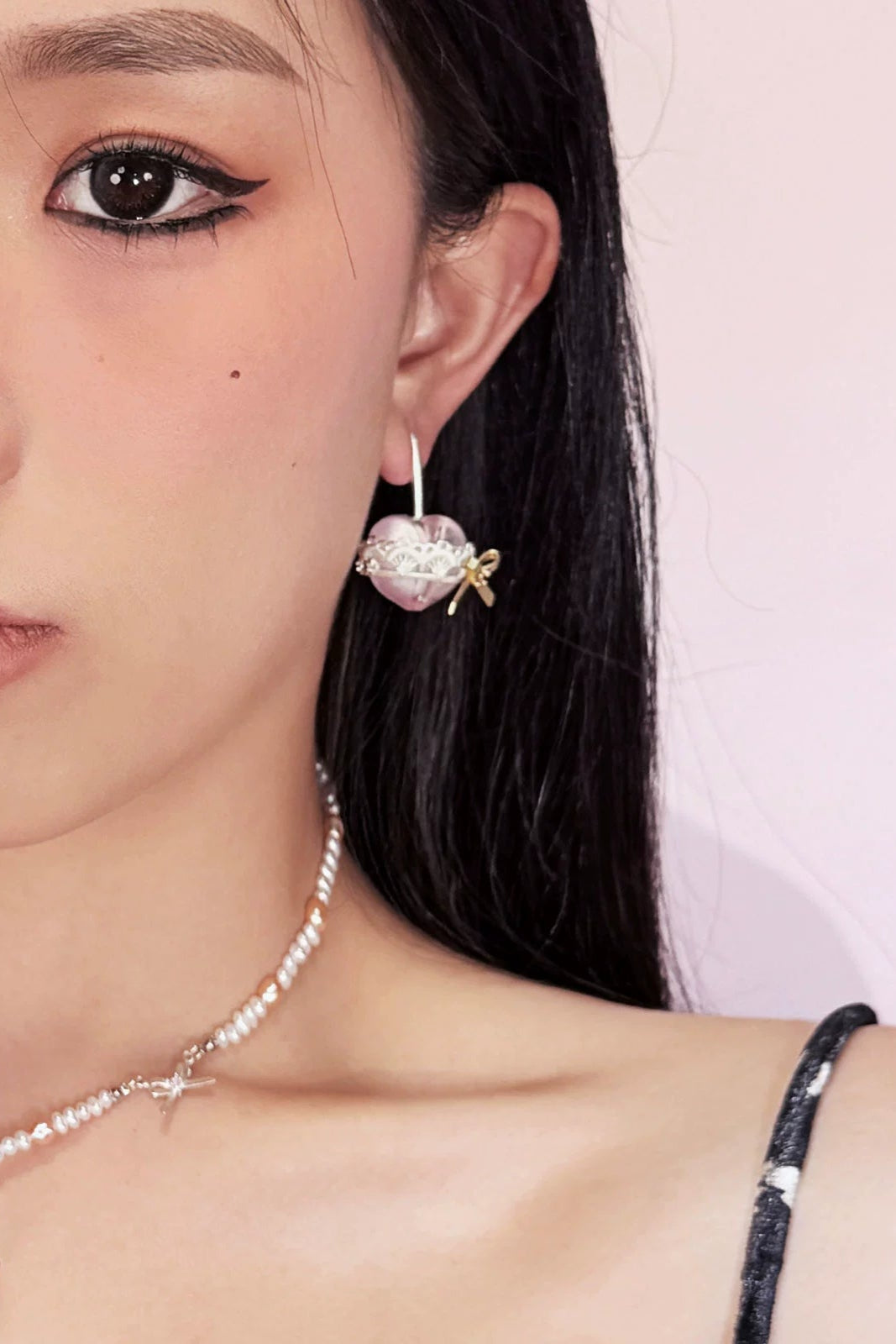 S925 Peach Cherry Lemon Sweet Earrings (Single) B3924