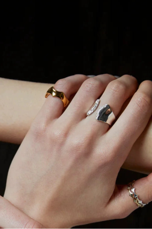 S925開口戒指/線圈戒指 B4233