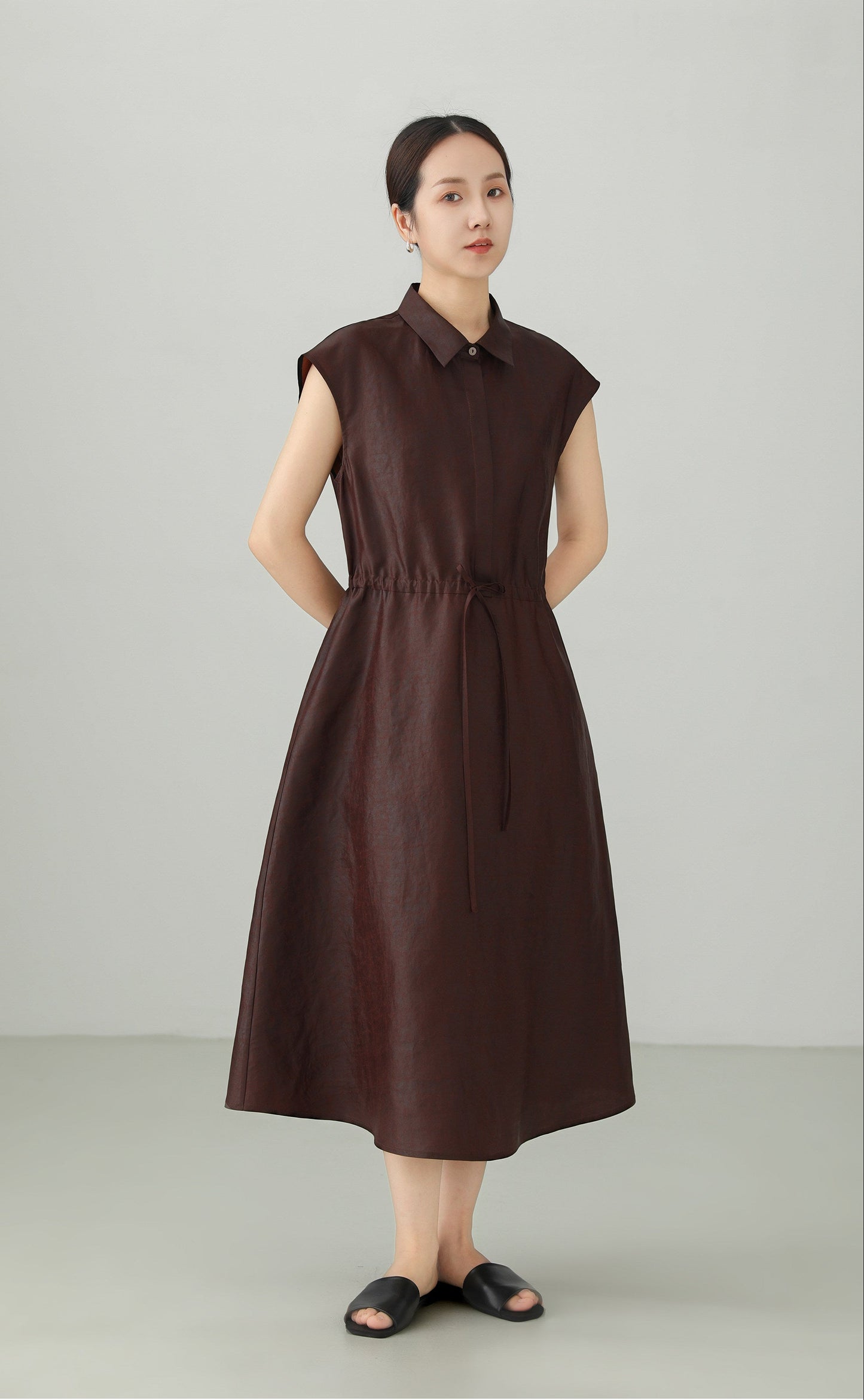 Xiangyunsha 100% Silk A-line Dress B4880