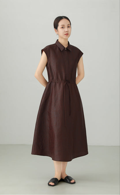 Xiangyunsha 100% Silk A-line Dress B4880