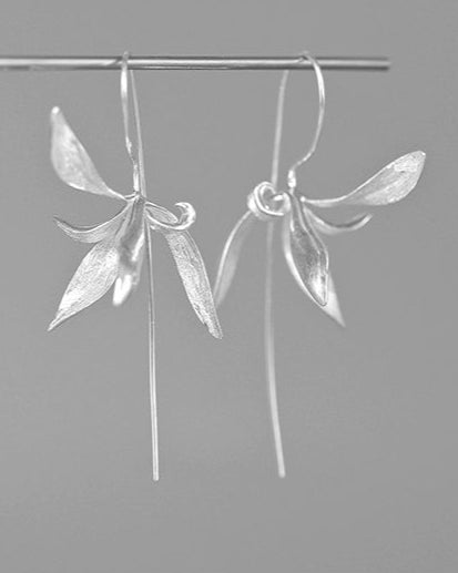 S925 Orchid Cool Retro Earrings B4265