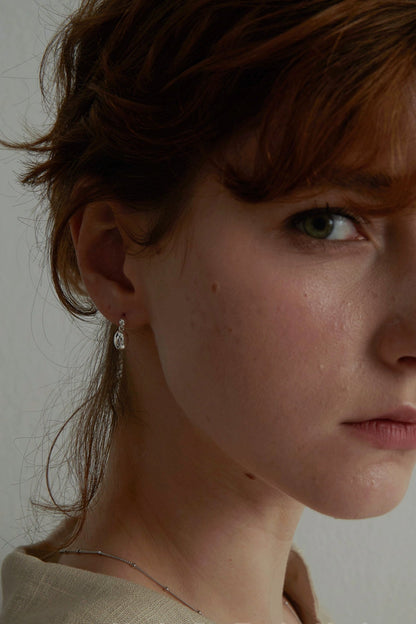 S925 Water Drop Minimalist Earrings B4131