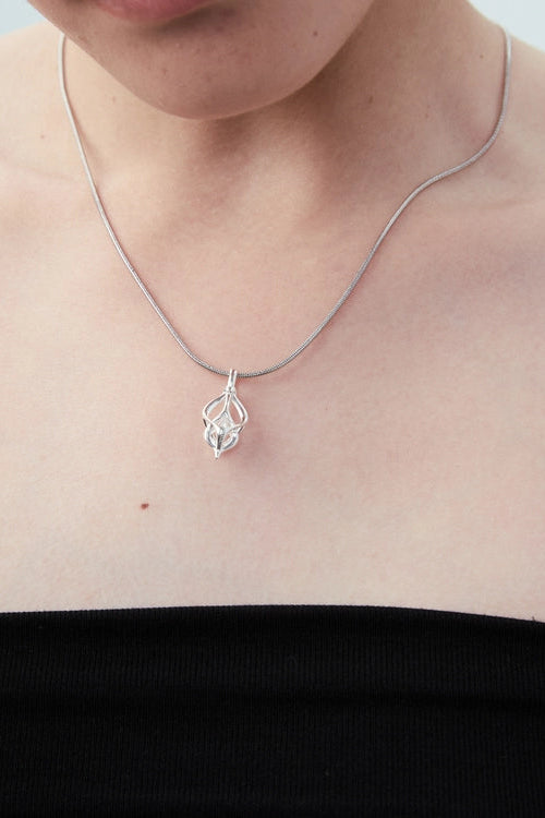 S925 Unisex Vine Pendant Necklace B4534