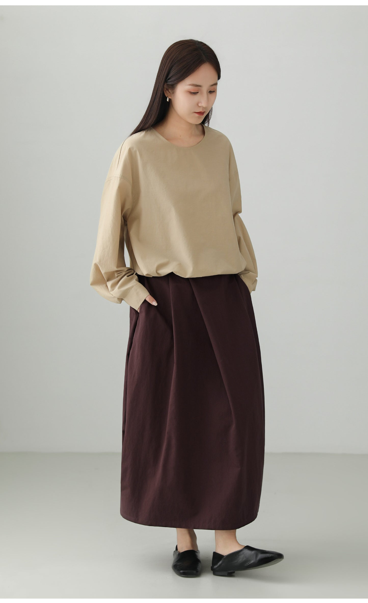 ブロケードコットンバブルスカートハイエンド　B4728