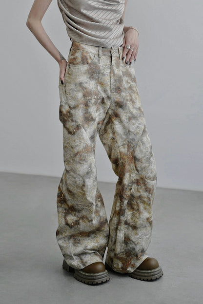 プリントスペシャルワイドパンツ　B4250