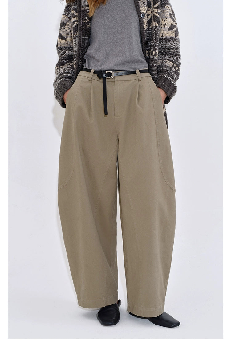 ウオッシュコットンバナナパンツ　B4402