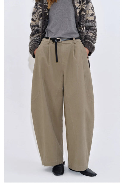 ウオッシュコットンバナナパンツ　B4402