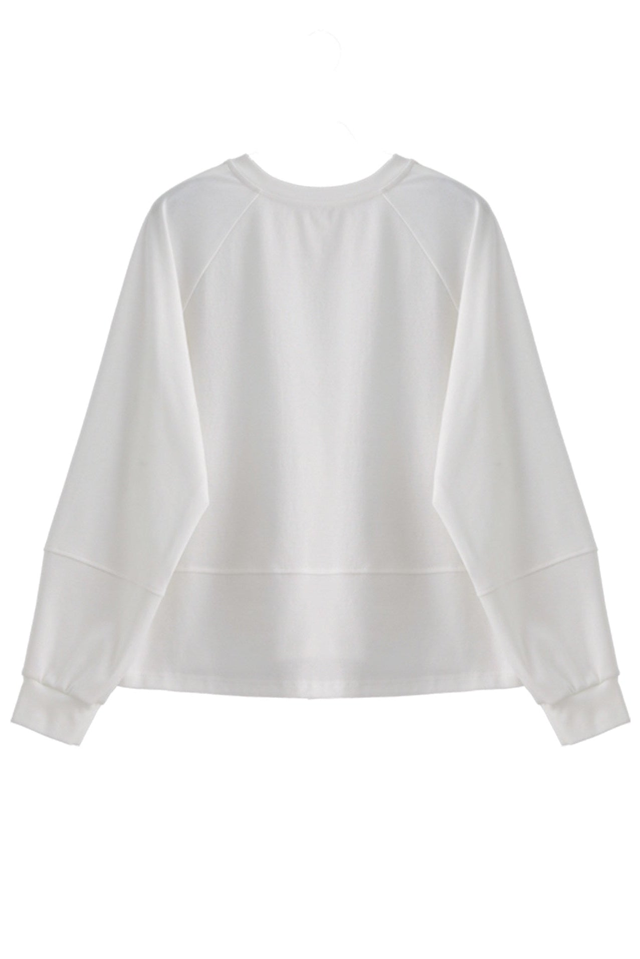 Cotton Stretch Minimal Loose Long Sleeve T-shirt B4727