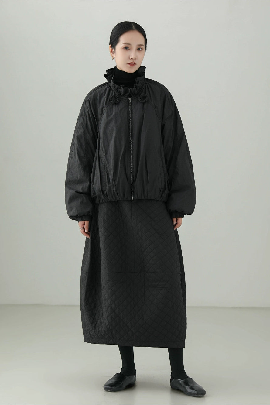 ウオームチューリップキルティングスカート　B4524