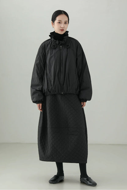 ウオームチューリップキルティングスカート　B4524