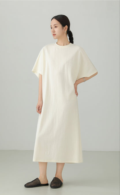 Minimal Cutwork Oversized Dress B4892